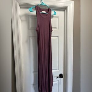 Sleeveless Purple/Mauve Maxi Dress